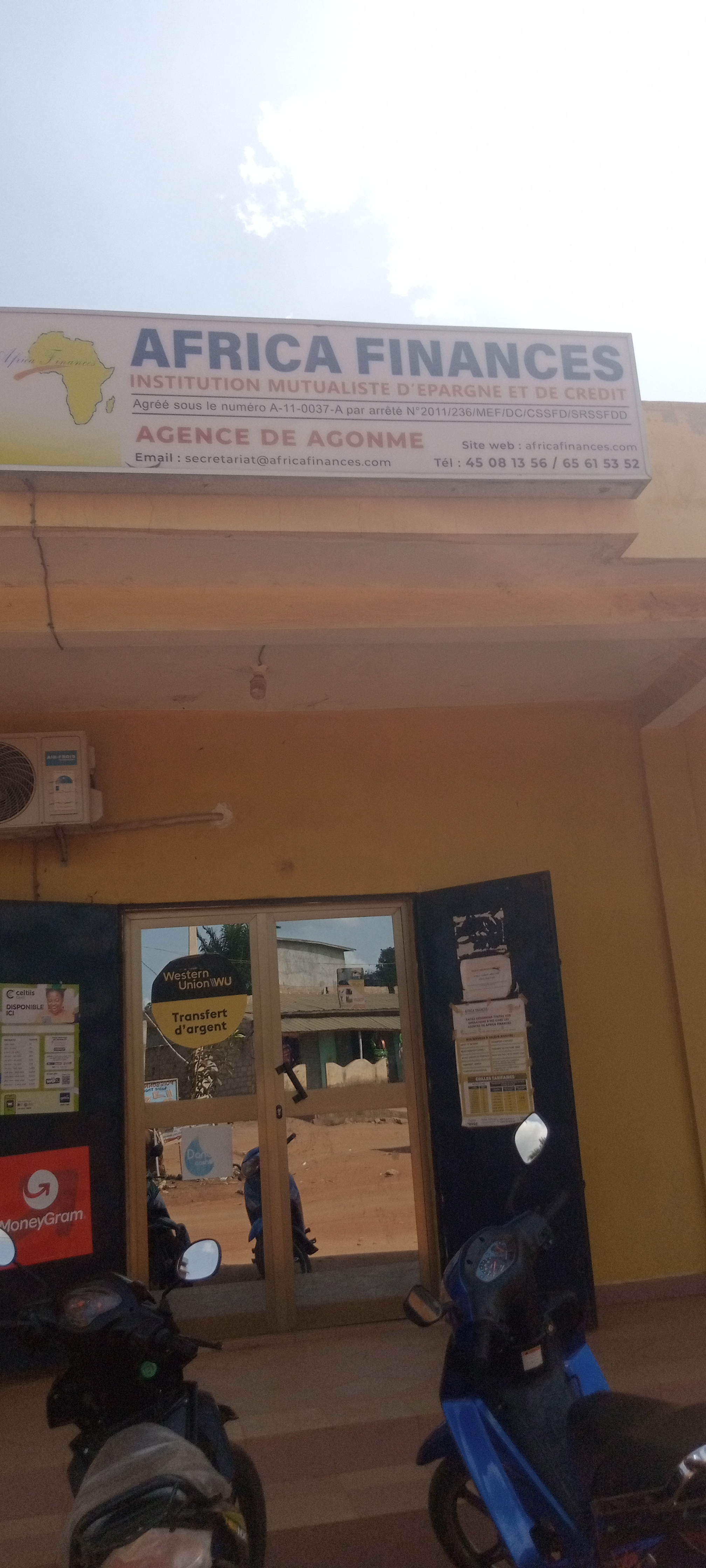 Façade AFRICA FINANCES AGONME