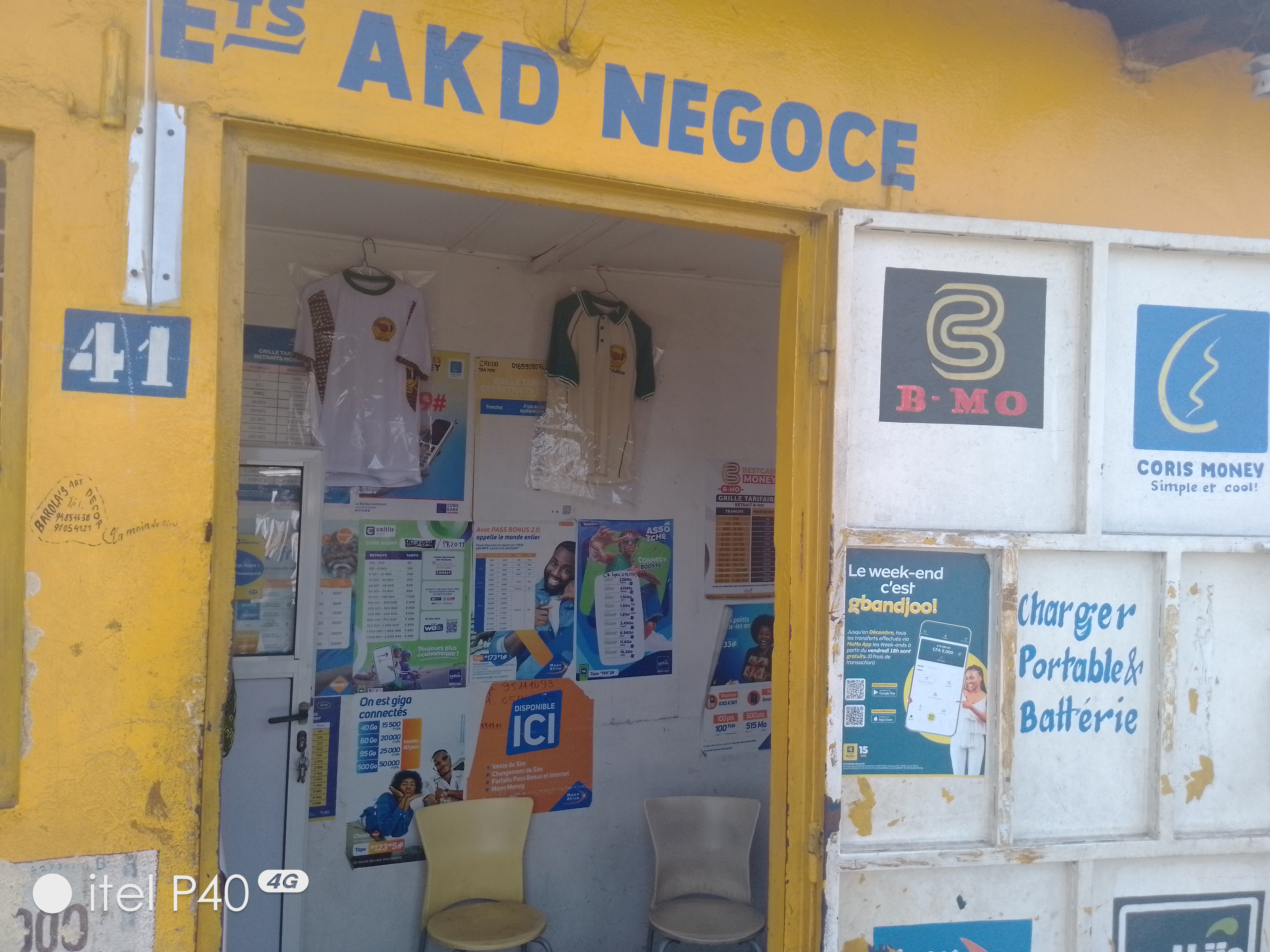Façade AMOUSSOU KOUASSI DARIUS NEGOCE