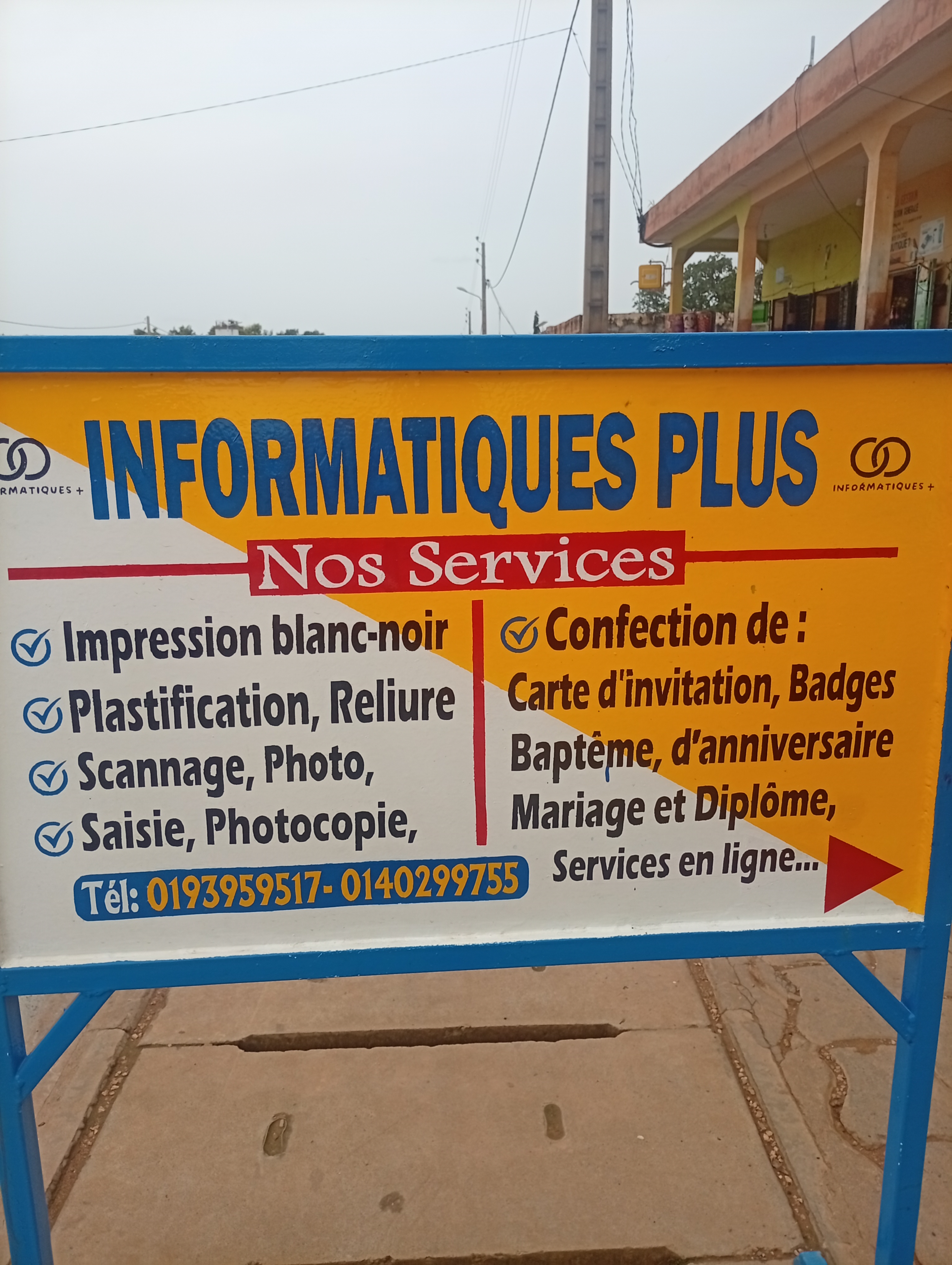 Façade INFORMATIQUES PLUS BOUKOUMBE